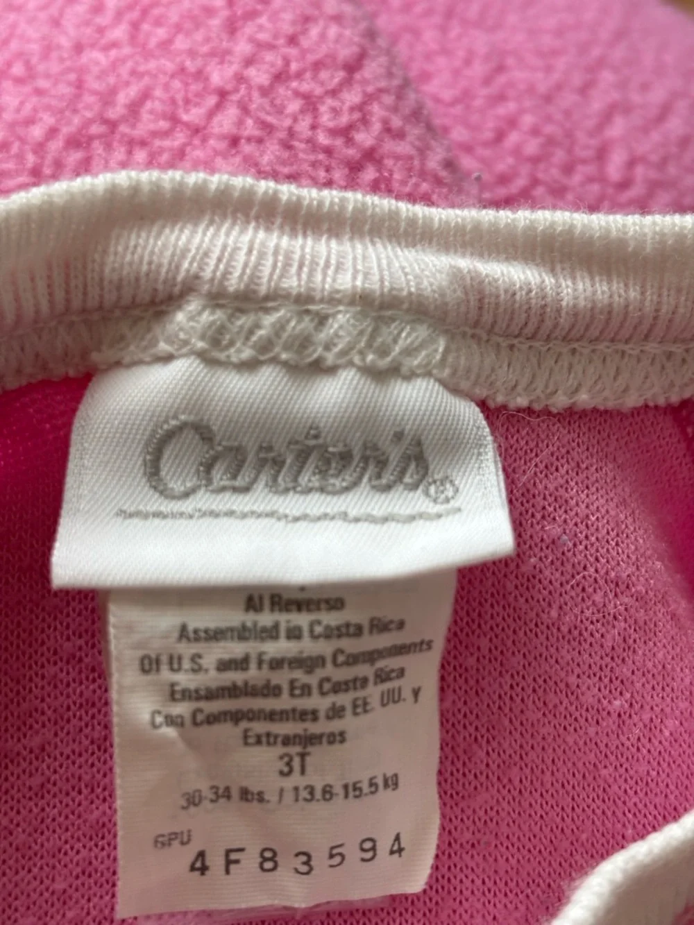 Carter's Vintage Pink‎ Fleece Pajamas